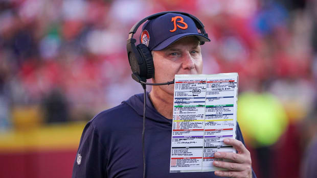 Chicago Bears head coach Matt Eberflus
